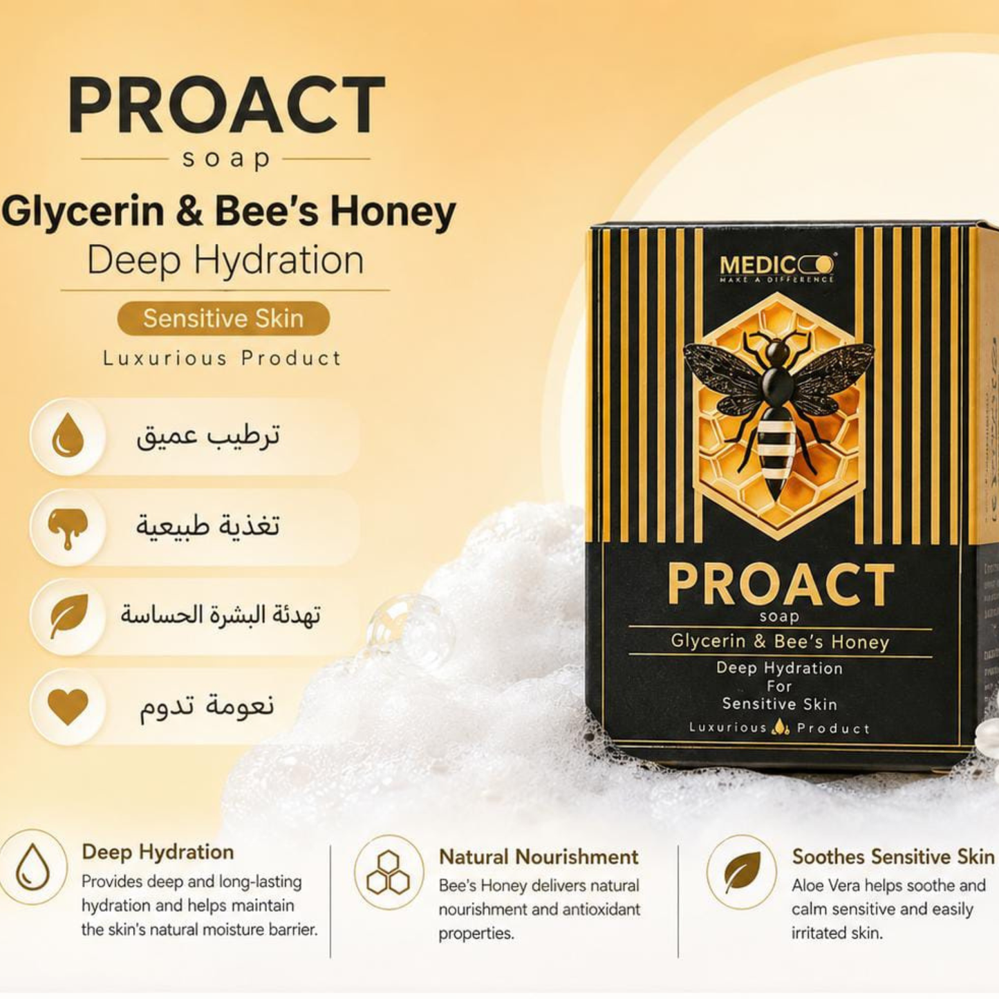 PROACT Glycerin Honey Soap – features and usage guide