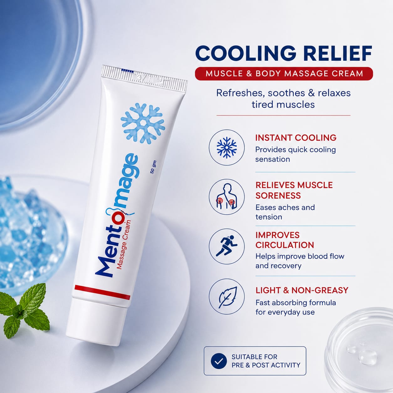 Mentomage Massage Cream – product view