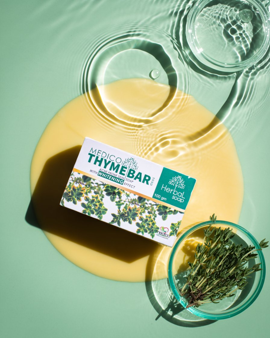 صابونة الزعتر العشبية للبشرة الدهنية – Medico Thyme Bar Soap